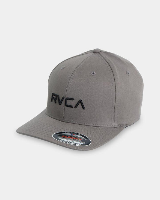 Image of Hats. Product name - Rvca Mens Rvca Flexfit Cap Mushroom in Mushroom colour by brand - Rvca