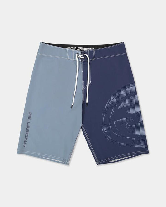 Image of Swimwear. Product name - Billabong Boys 8-16 Boys Spec Inver 19" Boardshorts Dusty Indigo in Dusty Indigo colour by brand - Billabong