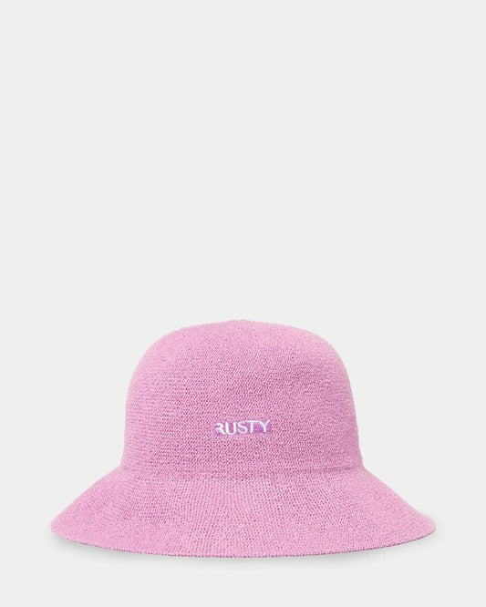 Image of Hats. Product name - Rusty Womens Bailey Bucket Hat Fondant Pink in Fondant Pink colour by brand - Rusty