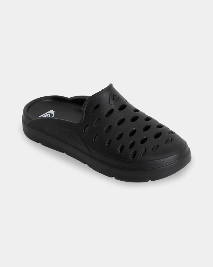 Image of Sandals. Product name - Quiksilver Mens Makua Mule Sandals Black in Black colour by brand - Quiksilver