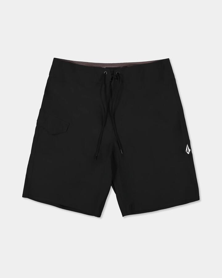 Image of Swimwear. Product name - Volcom Mens Lido Mod 20" Boardshorts Black in Black colour by brand - Volcom