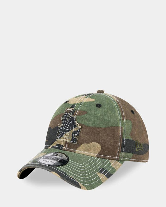 Image of Hats. Product name - New Era 9Twenty Los Angeles Dodgers Cap Open Green in Open Green colour by brand - New Era