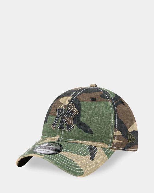Image of Hats. Product name - New Era 9Twenty New York Yankees Cap Open Green in Open Green colour by brand - New Era