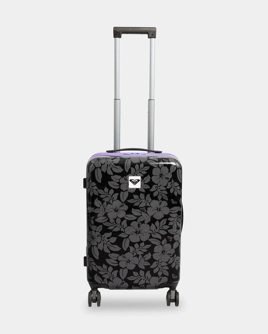 Image of Accessories. Product name - Roxy Womens Like A Seashell 39L Roller Suitcase Anthracite Axs Mo in Anthracite Axs Mo colour by brand - Roxy