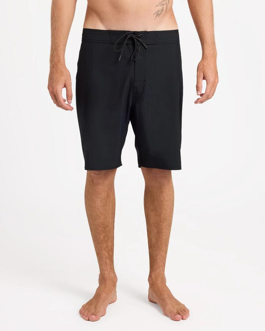 Image of Swimwear. Product name - Rvca Mens Va Trunk Solid 19" Boardshorts Black in Black colour by brand - Rvca