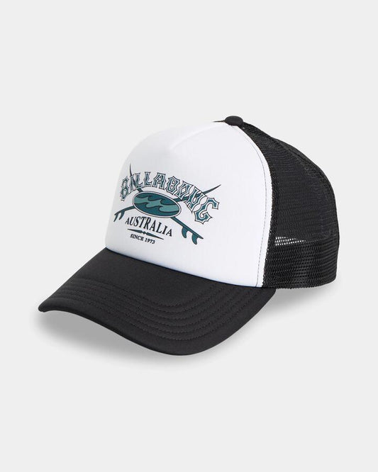 Image of Hats. Product name - Billabong Mens Norfolk Trucker Cap Black in Black colour by brand - Billabong
