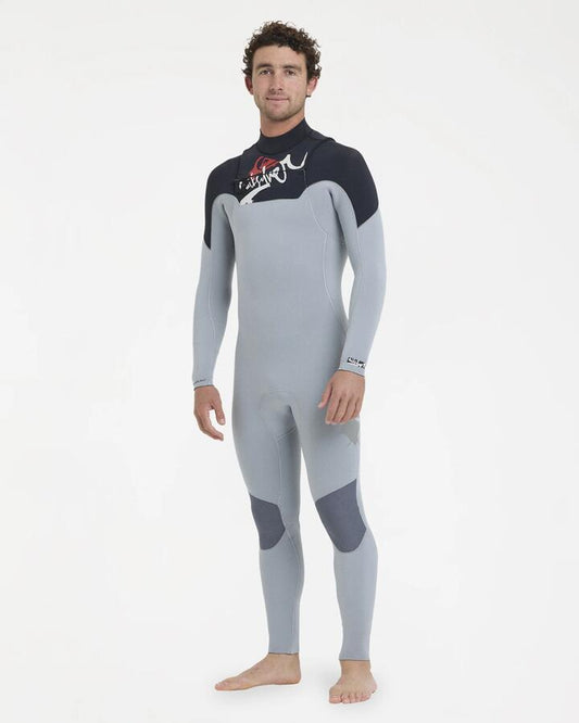 Image of Wetsuits. Product name - Quiksilver Mens Young Guns 3/2Mm Front Zip Wetsuit Quarry in Quarry colour by brand - Quiksilver