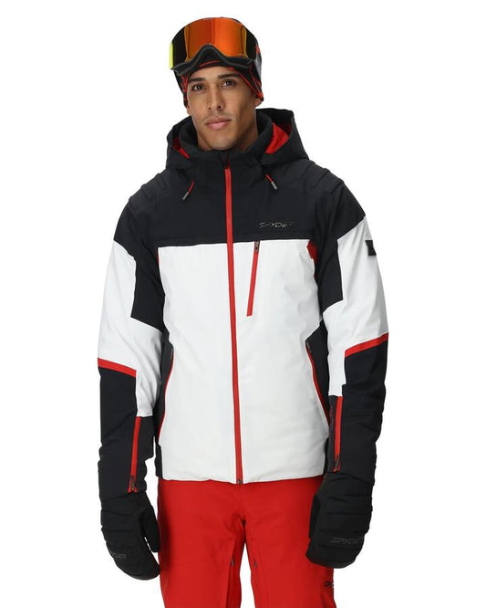 Image of Coats & Jackets. Product name - Spyder Mens Vanqysh Snow Jacket White in White colour by brand - Spyder