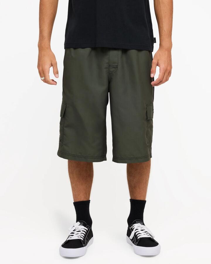 Image of Swimwear. Product name - Billabong Mens Throw On 3.0 22" Boardshorts Forest in Forest colour by brand - Billabong