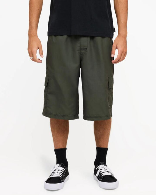 Image of Swimwear. Product name - Billabong Mens Throw On 3.0 22" Boardshorts Forest in Forest colour by brand - Billabong