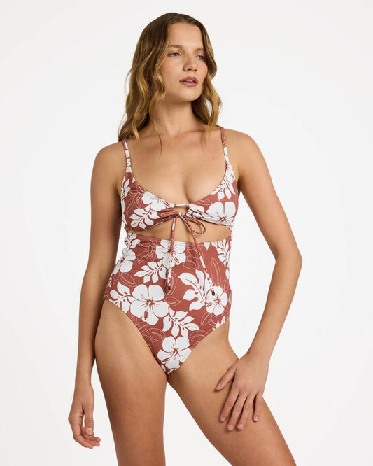 Image of Swimwear. Product name - Roxy Womens The Mo One Piece Swimsuit Chutney The New Mo S in Chutney The New Mo S colour by brand - Roxy
