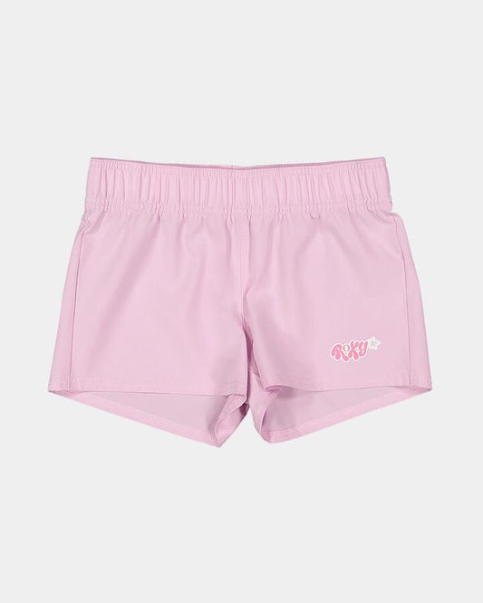 Image of Swimwear. Product name - Roxy Girls 8-16 Essentials Boardshorts Pink Lavender in Pink Lavender colour by brand - Roxy