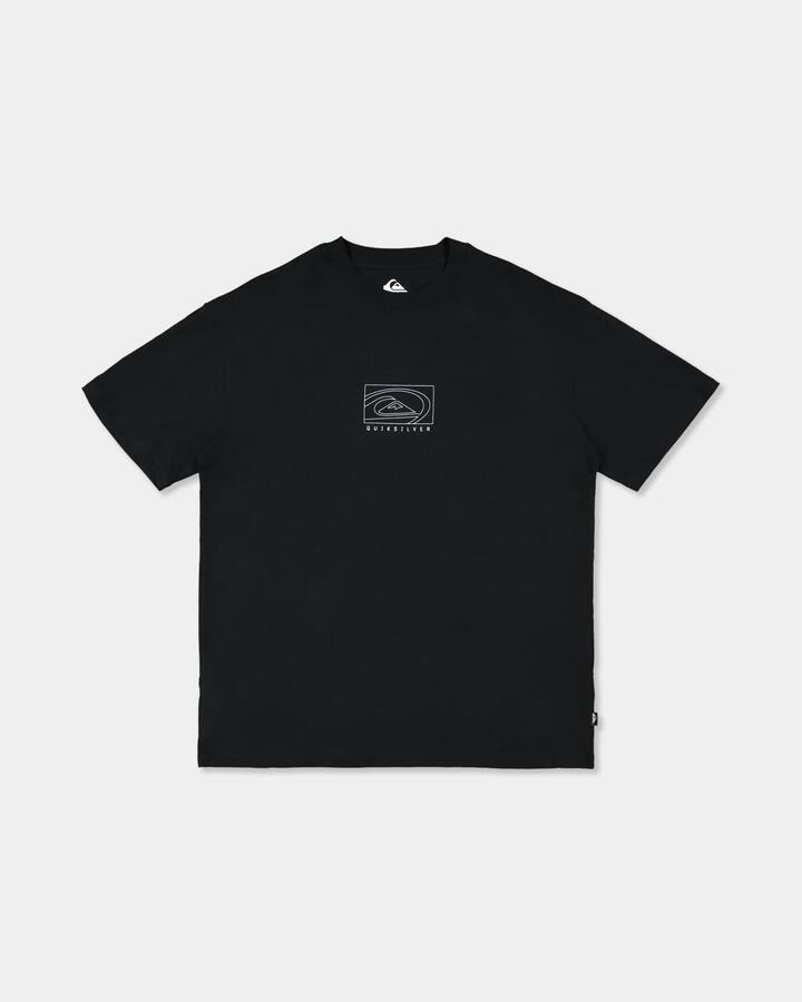 Image of T-Shirts. Product name - Quiksilver Mens The Oversized Bowl T-Shirt Black in Black colour by brand - Quiksilver