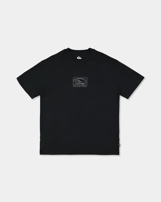 Image of T-Shirts. Product name - Quiksilver Mens The Oversized Bowl T-Shirt Black in Black colour by brand - Quiksilver