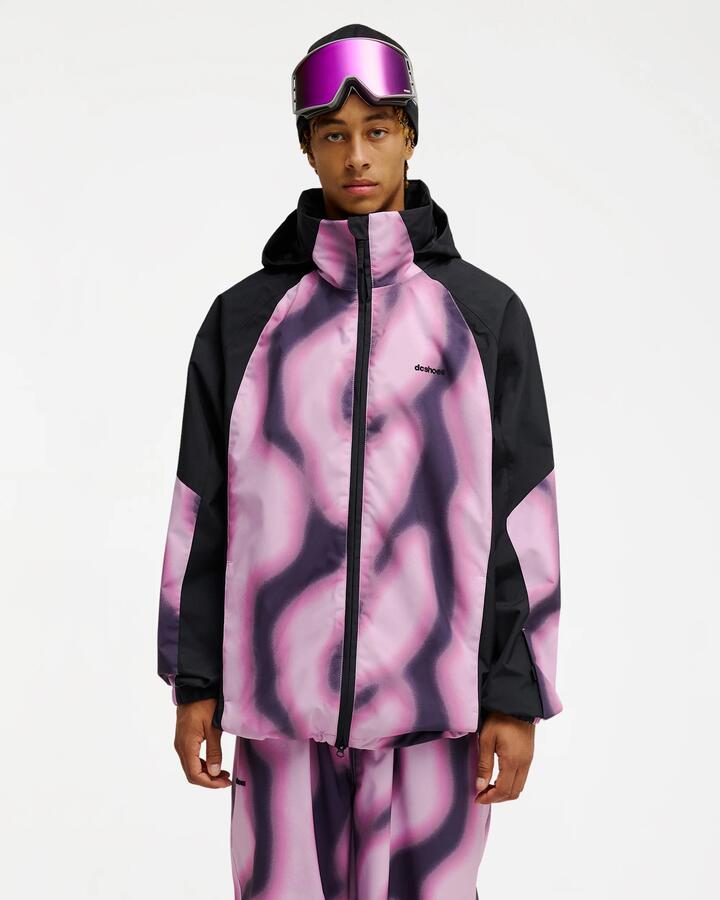 Image of Coats & Jackets. Product name - DC Shoes Mens Trackstar 10K Snow Jacket Offscale Lilac in Offscale Lilac colour by brand - DC Shoes