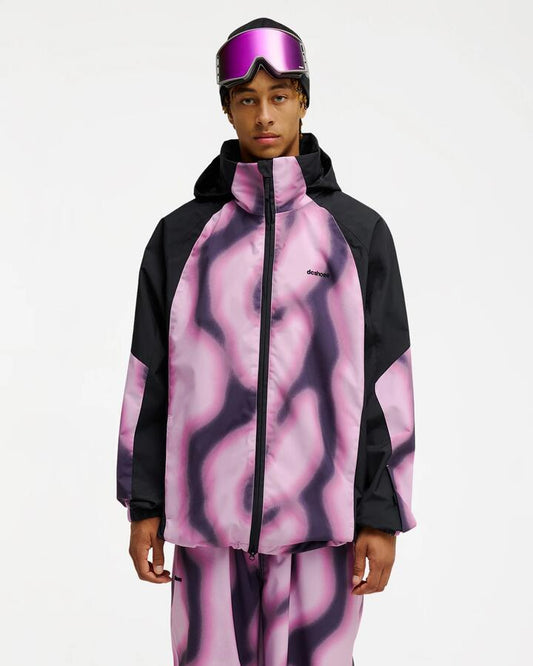 Image of Coats & Jackets. Product name - DC Shoes Mens Trackstar 10K Snow Jacket Offscale Lilac in Offscale Lilac colour by brand - DC Shoes