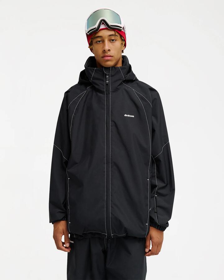 Image of Coats & Jackets. Product name - DC Shoes Mens Trackstar 10K Snow Jacket Black in Black colour by brand - DC Shoes