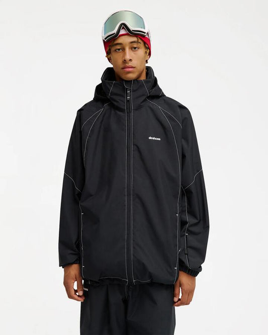 Image of Coats & Jackets. Product name - DC Shoes Mens Trackstar 10K Snow Jacket Black in Black colour by brand - DC Shoes