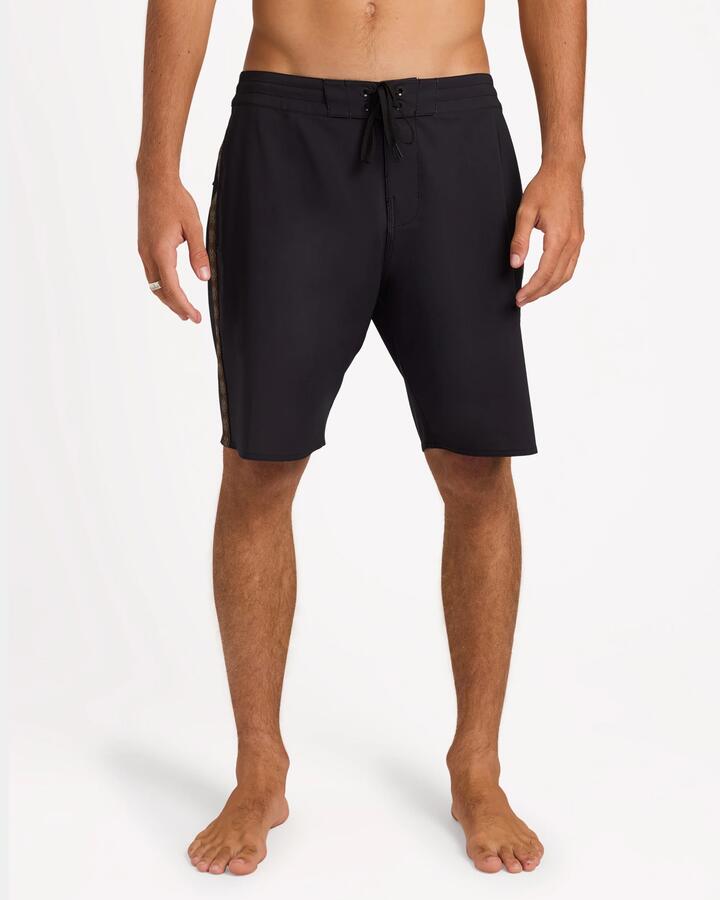 Image of Swimwear. Product name - Billabong Mens Wategos Lt 17.5" Boardshorts Black in Black colour by brand - Billabong