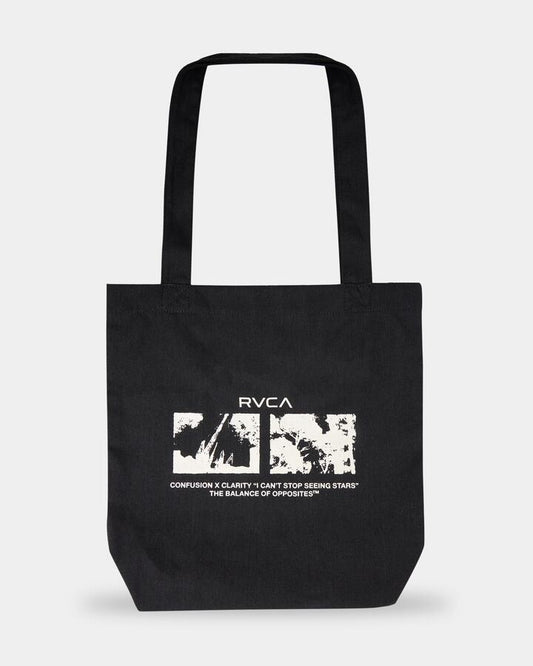 Image of Bags. Product name - Rvca Seeing Stars Tote Bag Black in Black colour by brand - Rvca