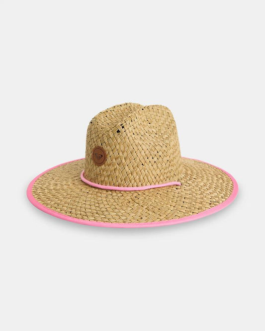 Image of Hats. Product name - Roxy Girls 8-16 Pina To My Colada Solid Straw Hat Pastel Lavender in Pastel Lavender colour by brand - Roxy