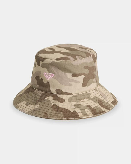Image of Hats. Product name - Roxy Womens Wahine Bucket Hat Dark Green in Dark Green colour by brand - Roxy