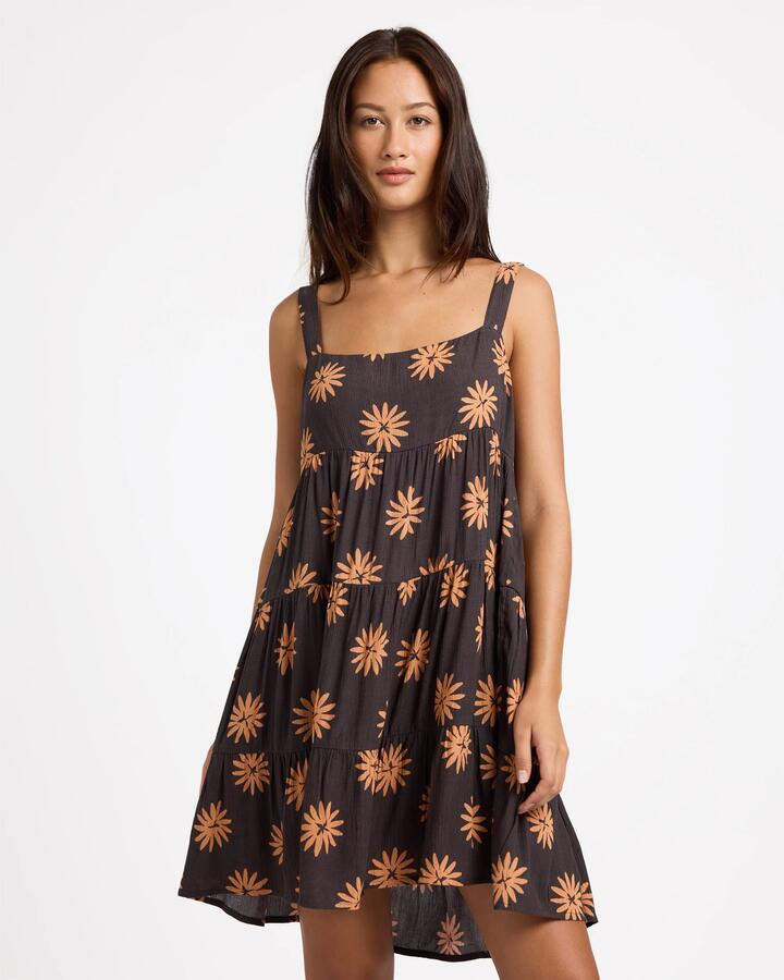 Image of Dresses. Product name - Volcom Womens Viper Mini Dress Vintage Black in Vintage Black colour by brand - Volcom