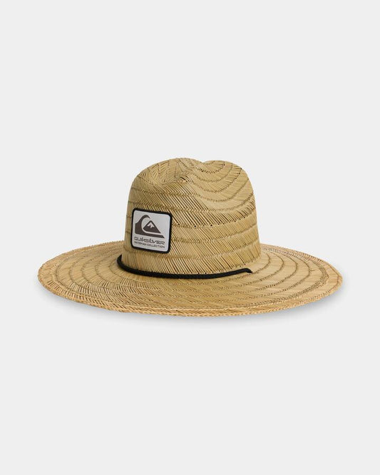 Image of Hats. Product name - Quiksilver Mens The Tier Straw Hat Natural in Natural colour by brand - Quiksilver