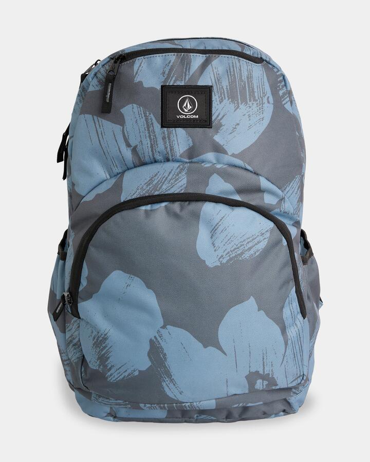 Image of Bags. Product name - Volcom Patch Attack Backpack Blue in Blue colour by brand - Volcom