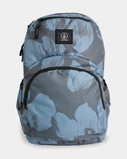 Image of Bags. Product name - Volcom Patch Attack Backpack Blue in Blue colour by brand - Volcom