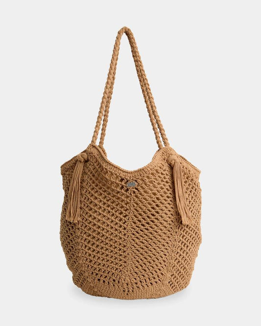 Image of Bags. Product name - Roxy Logical Song Tote Bag Natural in Natural colour by brand - Roxy