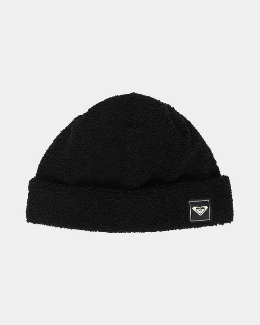 Image of Hats. Product name - Roxy Womens Valwood Beanie True Black in True Black colour by brand - Roxy