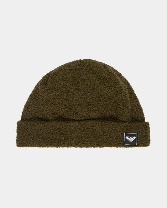 Image of Hats. Product name - Roxy Womens Valwood Beanie Beetle in Beetle colour by brand - Roxy
