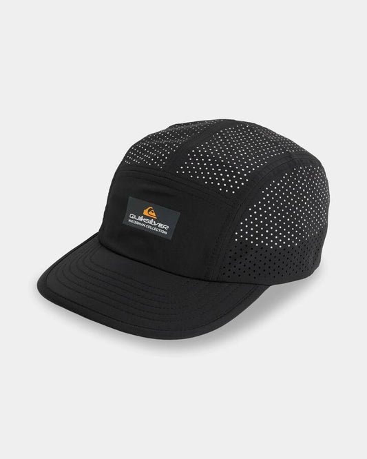 Image of Hats. Product name - Quiksilver Mens Waterman Cooley Camper Cap Black in Black colour by brand - Quiksilver