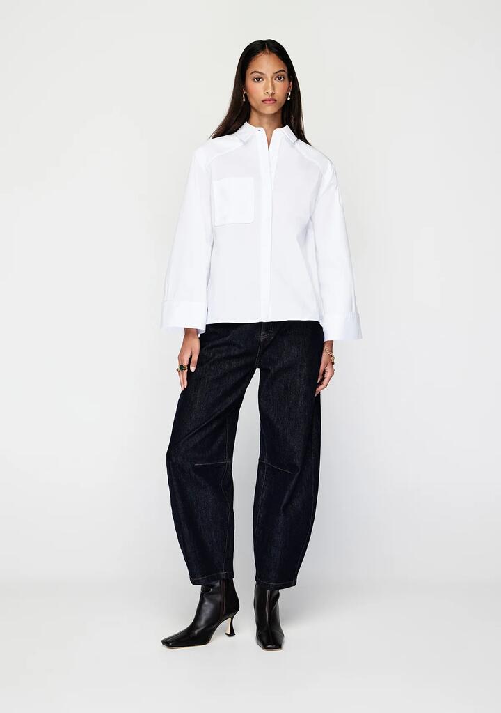 Image of Shirts. Productname: Amira Shirt | MOS The Label in Optic White colour by brand - MOS The Label