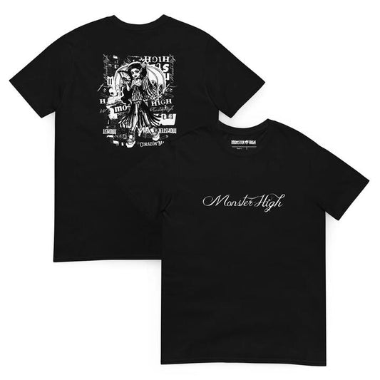 Image of T-Shirts. Product name - Monster High Corazon Marikit Black T-Shirt in colour by brand - Monster High