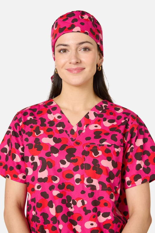 Image of Hats. Product name - Changing Spots Scrub Hat in Pink colour by brand - Gorman