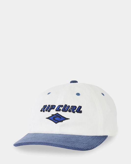 Image of Hats. Product name - Rip Curl Mens Diamond 2.0 Adj Cap White/Blue in White/Blue colour by brand - Rip Curl