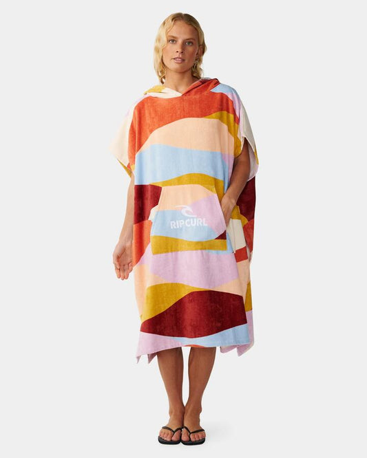 Image of Towels. Product name - Rip Curl Womens Mixed Hooded Towel Multi in Multi colour by brand - Rip Curl
