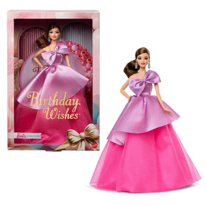 Image of Dolls. Product name - Barbie Signature Birthday Wishes Doll in colour by brand - Barbie Signature