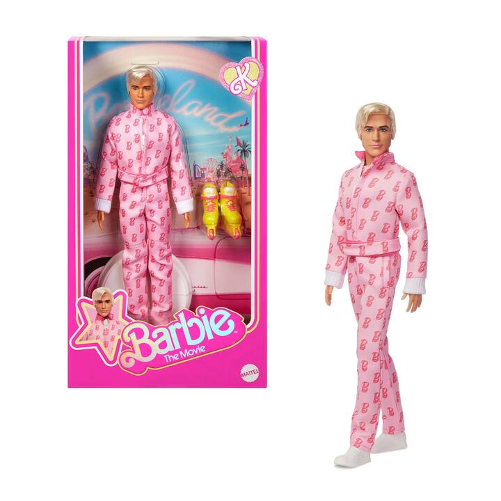 Image of Dolls. Product name - Barbie The Movie "Iâm Coming With You" Ken Doll in colour by brand - Barbie Signature