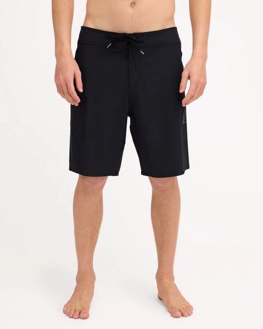 Image of Swimwear. Product name - Volcom Mens Primary Boardshorts Black in Black colour by brand - Volcom