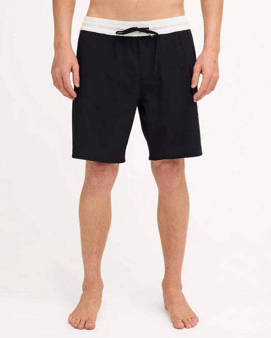 Image of Swimwear. Product name - Volcom Mens Volpoint Boardshorts Black in Black colour by brand - Volcom