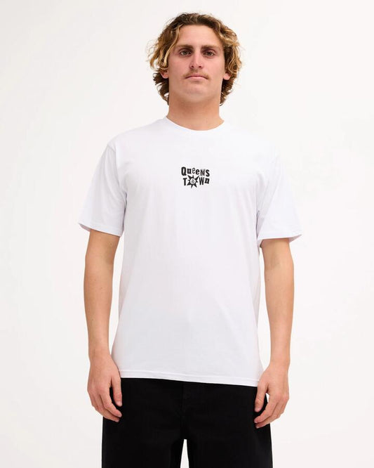 Image of T-Shirts. Product name - Volcom Mens Town T-Shirt White in White colour by brand - Volcom