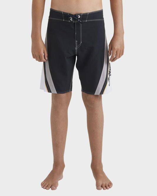 Image of Swimwear. Product name - Billabong Boys 8-16 Fluid 2K 18" Boardshorts Dark Navy in Dark Navy colour by brand - Billabong