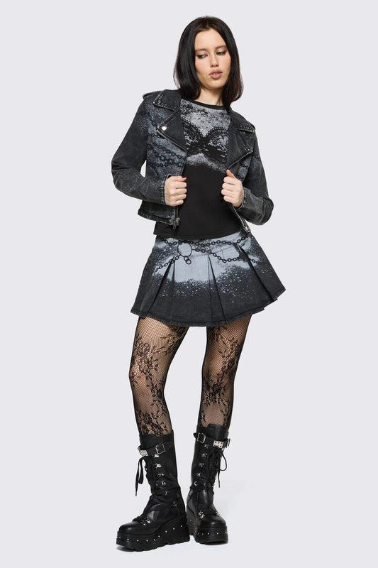 Image of Coats & Jackets. Product name - Spray It Goth Jacket in Black colour by brand - Black Friday