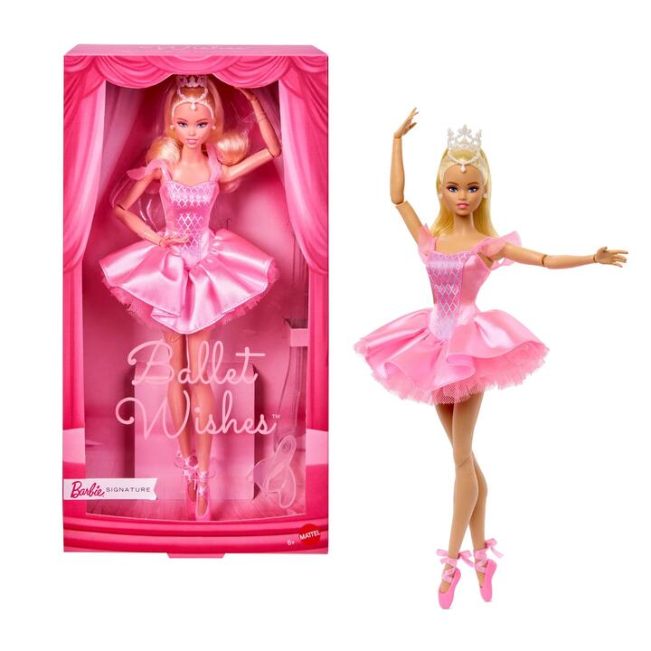 Image of Dolls. Product name - Barbie Signature Ballet Wishes Barbie Doll in colour by brand - Barbie Signature