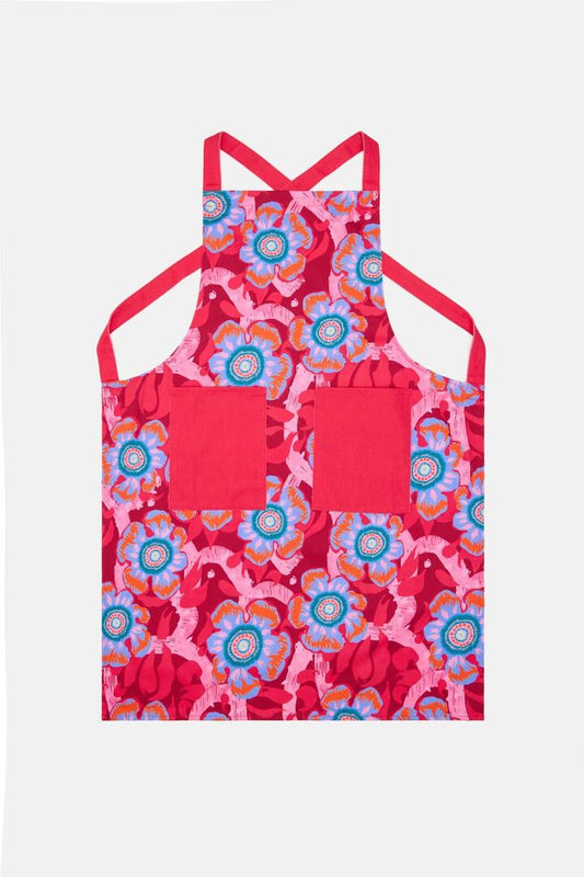 Image of Kitchen & Dining. Product name - Tiger Flower Apron in Print colour by brand - Gorman