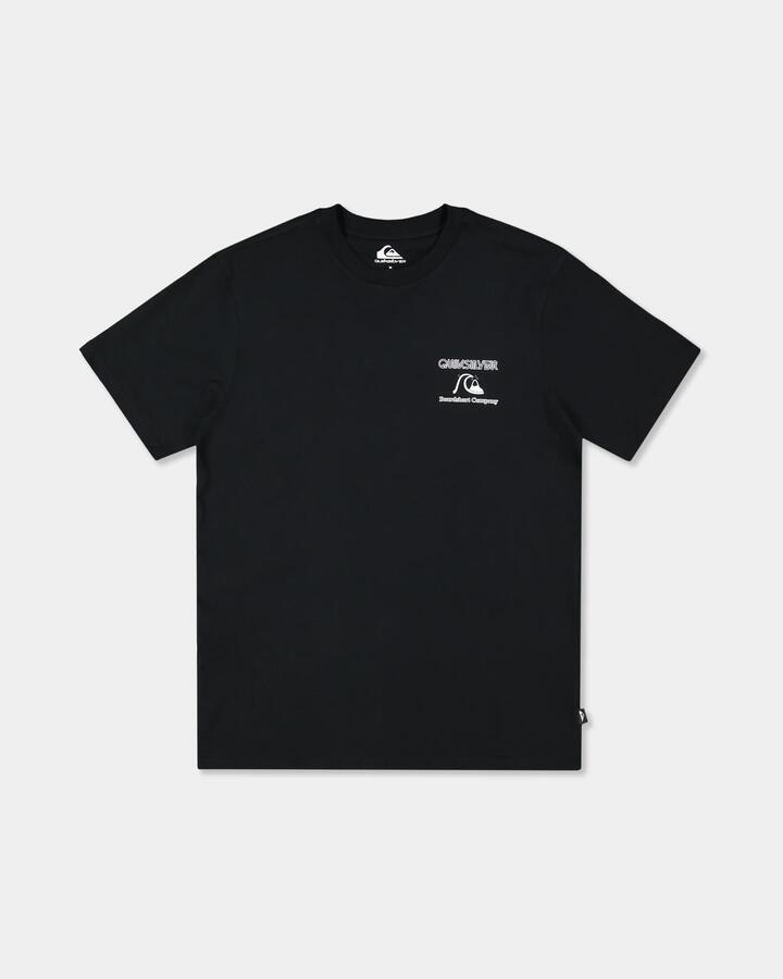 Image of T-Shirts. Product name - Quiksilver Mens Retro Arch T-Shirt Black in Black colour by brand - Quiksilver