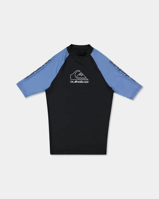 Image of Coats & Jackets. Product name - Quiksilver Mens On Tour Rash Vest Quiet Harbor in Quiet Harbor colour by brand - Quiksilver